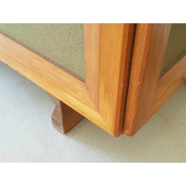 Brown MB 15 Sideboard in Walnut and Olive Fabric by Franco Albini and Franca Helg for Poggi, 1957 For Sale - Image 8 of 18