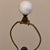Camel Vintage Mid-Century Murano Style Handblown Amber & White Art Glass Table Lamp With Brass Base For Sale - Image 8 of 13
