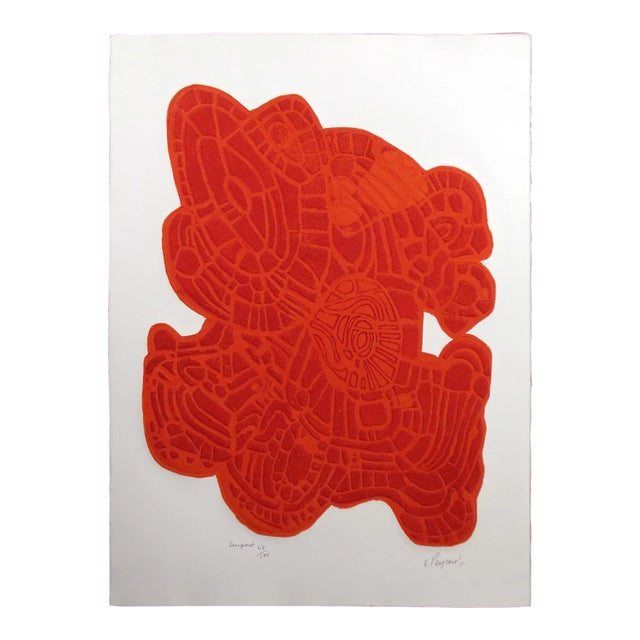 Abstract Enrique Peycere "Impact" Hand Signed Ltd Ed. Artwork Relief Print For Sale