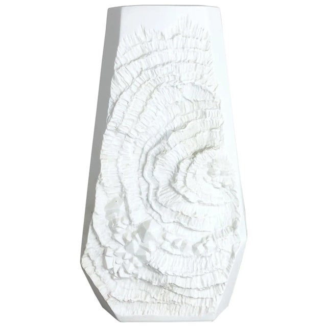 German Op Art Biscuit Porcelain Vase from AK Kaiser, Germany, 1970s For Sale - Image 10 of 10