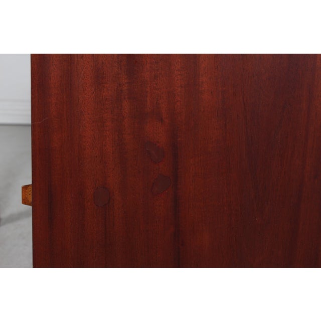 Large Round Dining Table Mahogany by Ole Wanscher for A. J. Iversen, Denmark, 1950s For Sale - Image 10 of 18