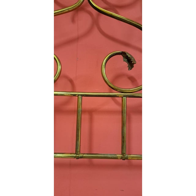 Antique Brass Headboard, 1930 For Sale - Image 11 of 14