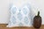 White & Blue Jaipur Blockprint Linen Pillow Cover For Sale In Los Angeles - Image 6 of 6