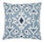 Contemporary Schumacher Crusoe Ikat Sky Two-Sided Cotton Pillow - 20ʺW × 20"H For Sale