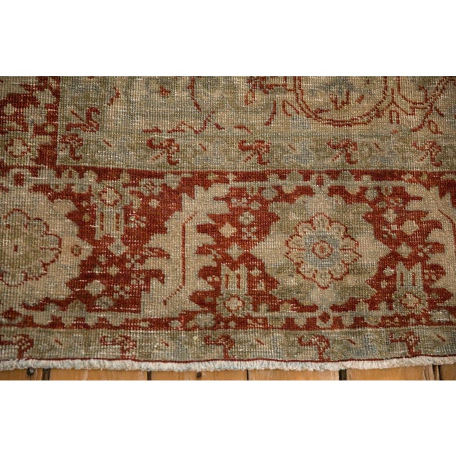 Ruby Red Vintage Distressed Ahar Carpet - 7'9" x 10'2" For Sale - Image 8 of 13