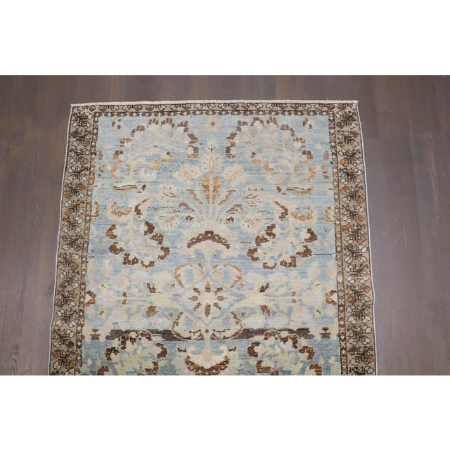 Persian Light Blue Formal Antique Lilihan rug no. j4254 For Sale - Image 3 of 6