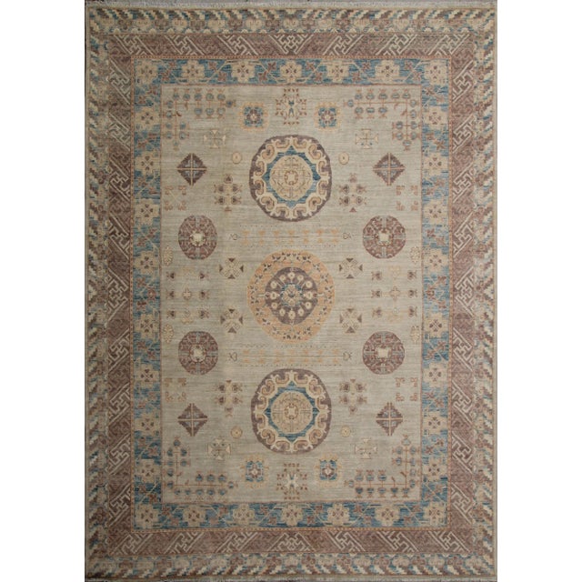 2020s 2020s Hand Knotted Oushak Rug 09'09" X 13'07" For Sale - Image 5 of 5