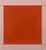 Abstract artwork by artist Emily Keating Snyder. A bright, unique shade of orange is paired with a pale pink on top of a...