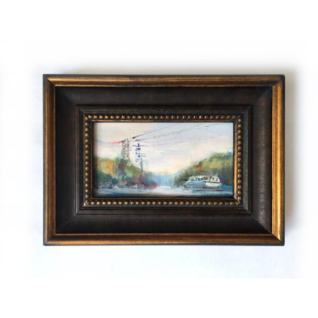 Framed Original Painting Plein Air Landscape by Valeriya Serova For Sale - Image 10 of 12