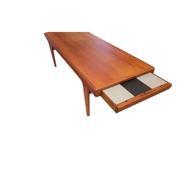 Mid-Century Modern Teak Coffee Table with Drawers by Johannes Andersen for CFC Silkeborg, 1960s For Sale - Image 3 of 18