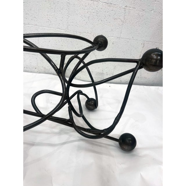 Brutalist Style Steel Coffee Table Base For Sale - Image 10 of 10