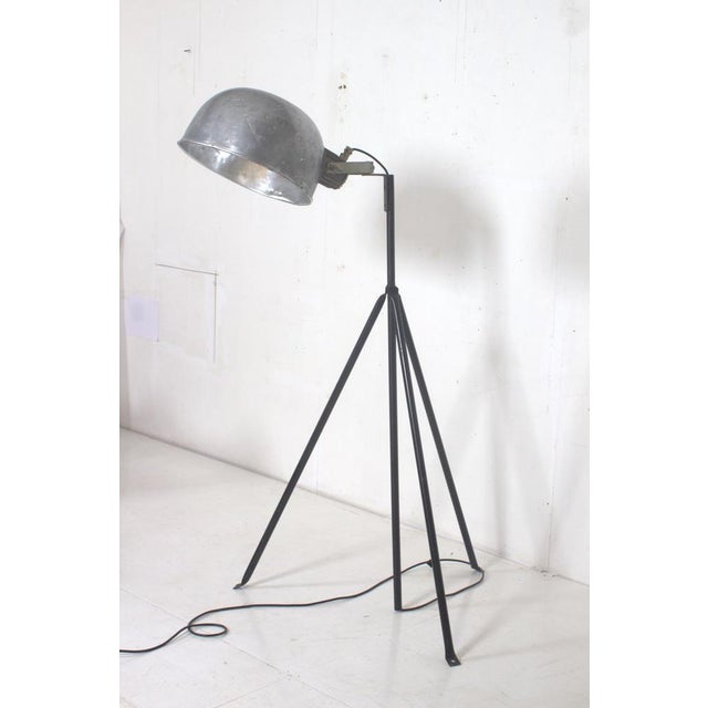 Industrial Floor Lamp with Adjustable Shade, 1950s For Sale - Image 10 of 17