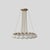 Model 2109 design by gino sarfatti the le sfere chandelier is composed of a circular array of blown opaline glass spheres....
