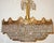1970s Brass Crystal 24 Karat Gold Plated Five-Light Chandelier, 1970s For Sale - Image 5 of 11
