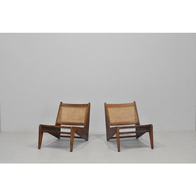 Kangaroo Chair Armchairs by Pierre Jeanneret, 1950s, Set of 2 For Sale - Image 17 of 17