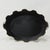 Vintage Hand-Painted Floral Toleware Scalloped Planter – Black and Gold Metal Cachepot For Sale - Image 4 of 10