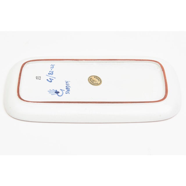 Vintage Stig Lindberg Gustavsberg Swedish Ceramic Tray or Dish, Desk Accessory, 1950's For Sale - Image 10 of 11