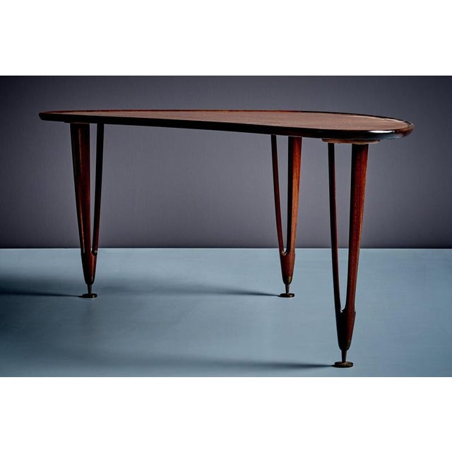 Triangular Teak Coffee Table from BC Møbler, Denmark, 1960s For Sale - Image 3 of 13