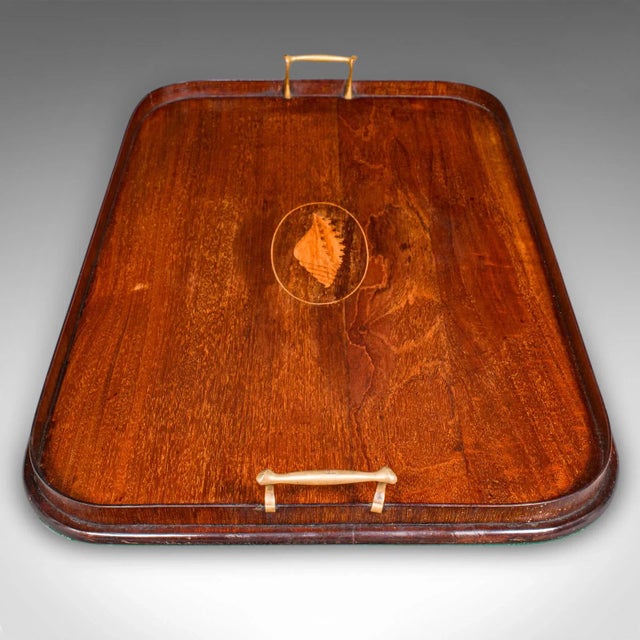 1900 - 1909 Antique Serving Platter, English Afternoon Tea Tray, Georgian Revival, Edwardian For Sale - Image 5 of 10