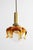 Small Space Age Brass Bubble Murano Glass Pendant Light, 1970s For Sale - Image 6 of 6