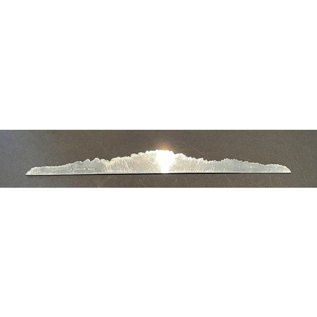 Silver Vintage S. Kirk and Sons Hand-Chased "Repoussé" Sterling Silver 12 Inch Ruler For Sale - Image 8 of 13