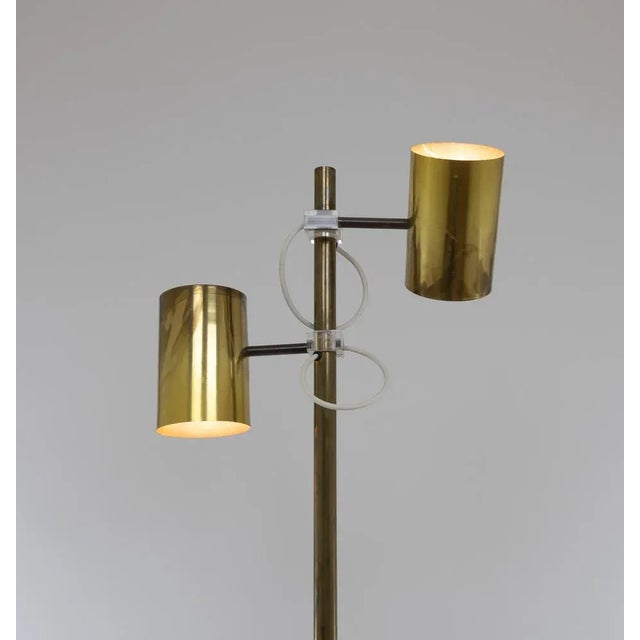 Brass Giunco Floor Lamp by Fulvio Ferrari for Solka B, 1970s For Sale - Image 4 of 8