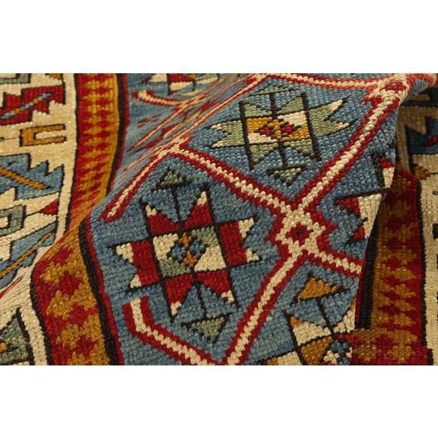 Mid-19th Century Caucasian Shirvan Rug, 03'04 X 04'00 For Sale In Dallas - Image 6 of 10