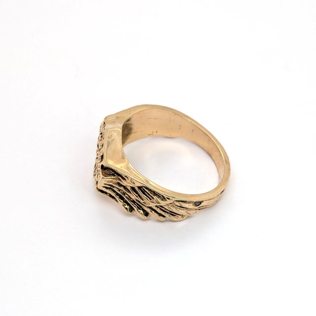 14k Yellow Gold Harley Davidson Mens Ring - Size 11.75 For Sale - Image 9 of 9