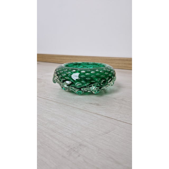 Empty Pocket in Green Murano Glass For Sale - Image 7 of 10