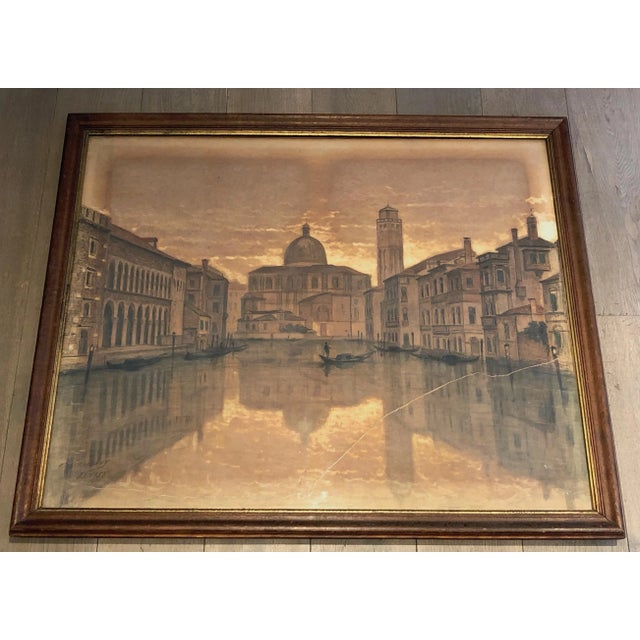 Large Venice View, Signed by François Stroobant '1819-1916' For Sale - Image 4 of 13