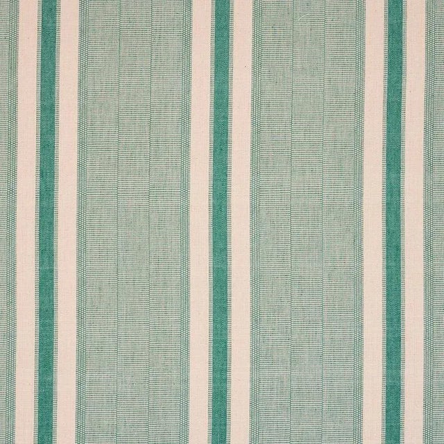 Contemporary Schumacher X A Rum Fellow Ipala Hand Woven Stripe Fabric in Duck Egg For Sale - Image 3 of 3