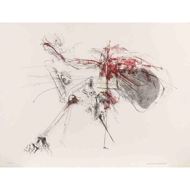 Lithograph on paper realized in 1980s. Edition of 90. Hand signed and numbered in pencil. Very good condition, with some...