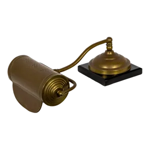 Antique Dale Co. Brass Piano Lamp With Slate Base