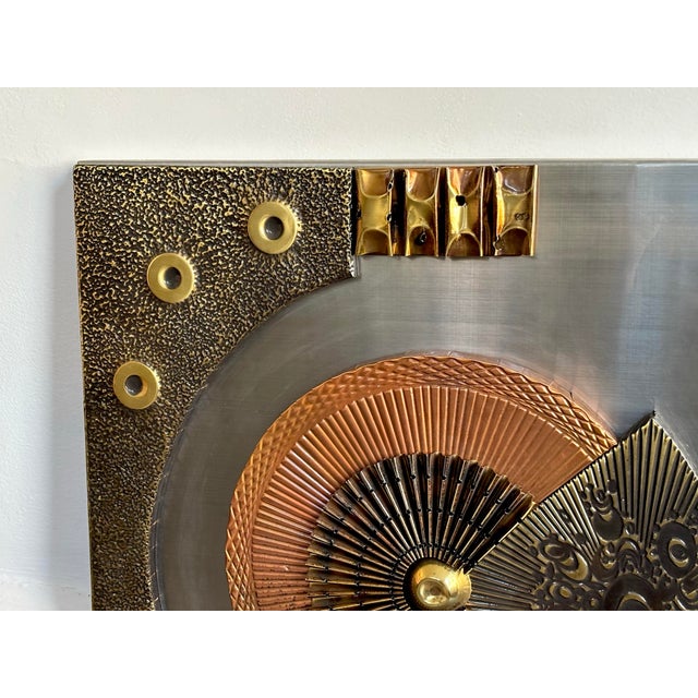 Mid-Century Modern 1970s Brutalist Wall Sculpture For Sale - Image 3 of 8