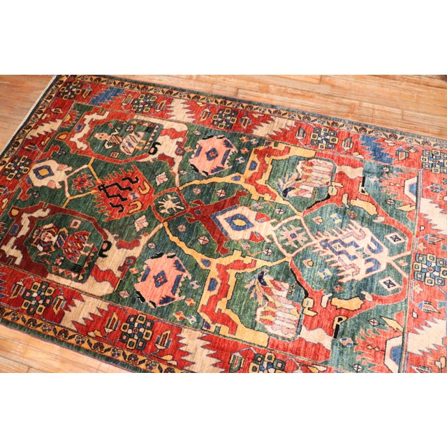 Late 20th Century Large Scale Persian Gabbeh - 3'11" x 6'5" For Sale - Image 9 of 9