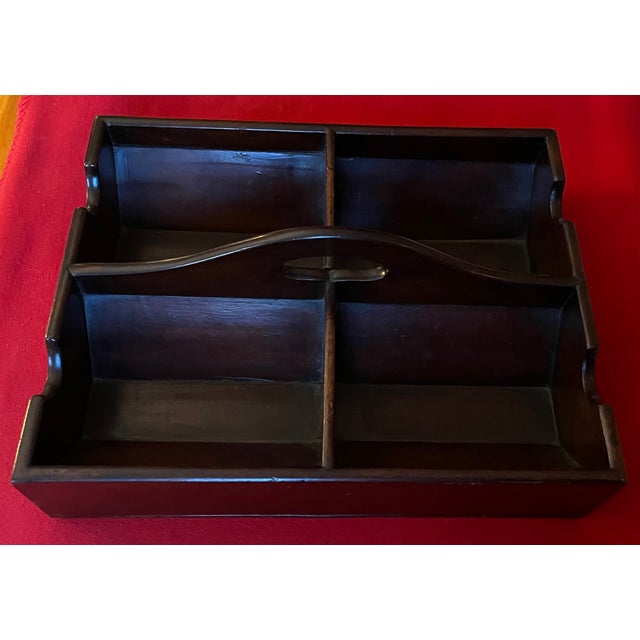 Antique 18th Century English George III Mahogany Wine Bottle Caddy 1790 - 1800 For Sale - Image 12 of 16