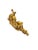 Mid-Century Modern Cherub Riding Dolphin Sculpture, Paul Manship Style, Gold, 46"w For Sale - Image 4 of 8