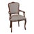 French Louis XV Style Fauteuil Armchair For Sale