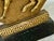 Gold Rare 1930’s Italian Regency Equestrian Bookends by Borghese With Horse & Greek-Key Design in Gold Gilt on a Black Faux Granite Base- A Pair For Sale - Image 8 of 12