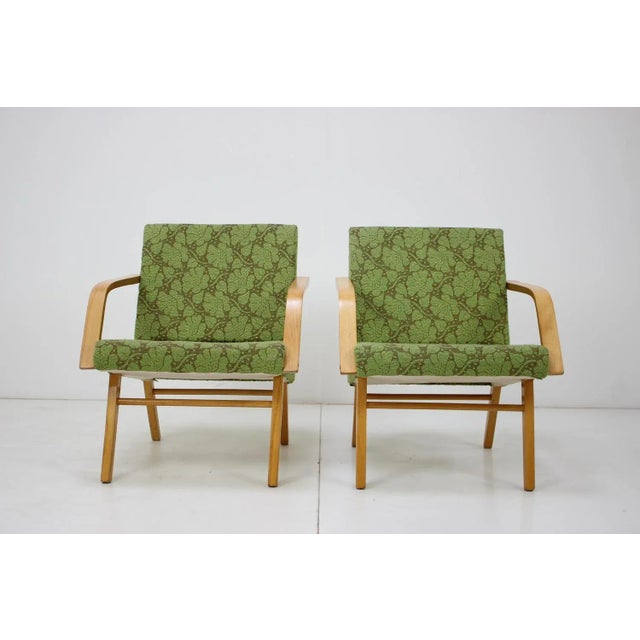 circa 1970 - made of wood, fabric - good, original condition.