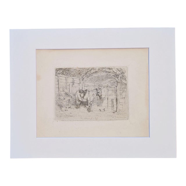 The Interior of a Shed (Donkey) | John Frederick Lewis Engraving | 1826 For Sale