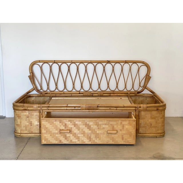 Set of Bamboo Sofas, 1970 For Sale - Image 6 of 13