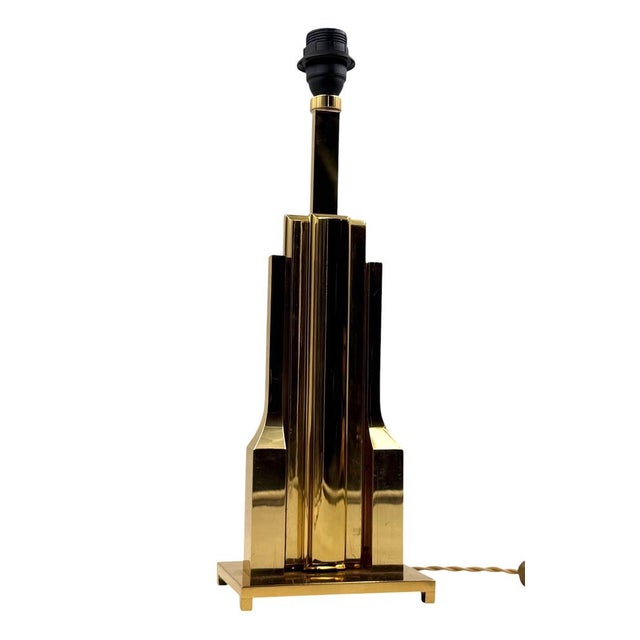 Hollywood Regency Brass Table Lamp Base, Italy, 1970s For Sale - Image 15 of 18