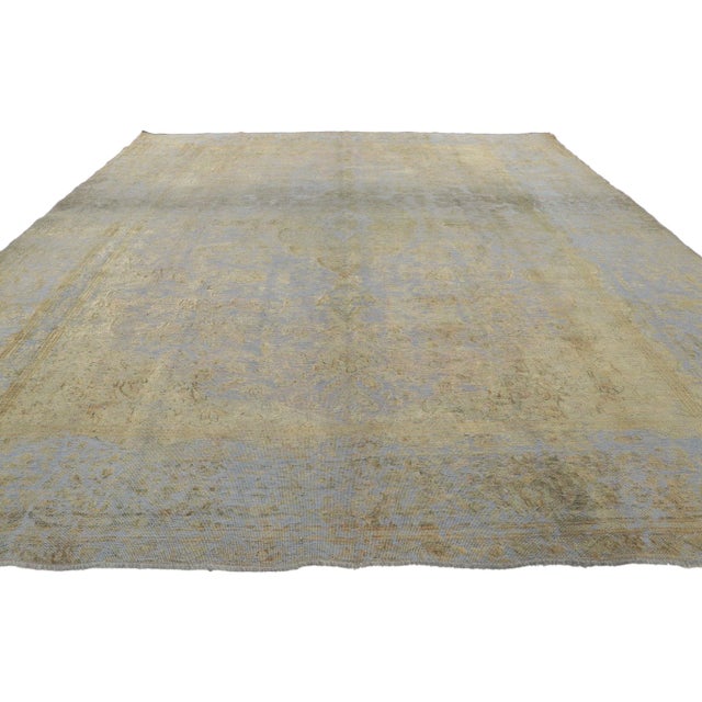 Modern Mid 20th Century Soft Earth-Tone Vintage Turkish Rug, 07'10 X 10'05 For Sale - Image 3 of 10