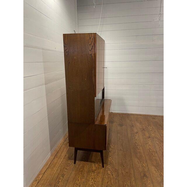 Vintage Brown Bookcase by Jitona For Sale - Image 4 of 8