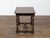 Wood French 19th Century Walnut Side Table with Carved Apron and H-Form Stretcher For Sale - Image 7 of 12