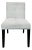 Crate & Barrel Low Back Dining Chair With Button Tufting For Sale