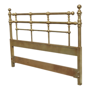 Vintage Drexel Hollywood Regency Gold Queen Headboard by Drexel