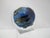 Coastal Josh Simpson Inhabited Planet Earth Art Glass Marble Paperweight & Display Stand For Sale - Image 3 of 10
