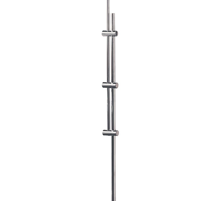 Regina Andrew Arc Floor Lamp With Metal Shade in Polished Nickel For Sale - Image 4 of 6